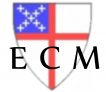 Image: shield logo of the Episcopal Church with the letters ECM superimposed at the bottom